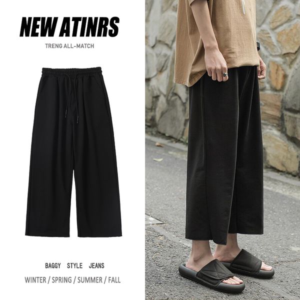 casual pants men's fashion solid color drawstring straight pants men streetwear wild loose track mens sweatpants m-2xl, Black
casual pants men's fashion solid color drawstring straight pants men streetwear wild loose track mens sweatpants m-2xl, Black