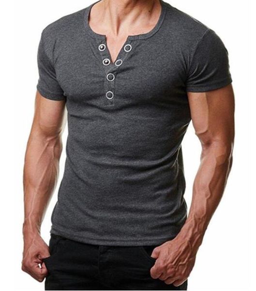 mens designer casual buttons t shirt slim fit solid color shirt summer short sleeve fashion homme clothing, White;black
mens designer casual buttons t shirt slim fit solid color shirt summer short sleeve fashion homme clothing, White;black