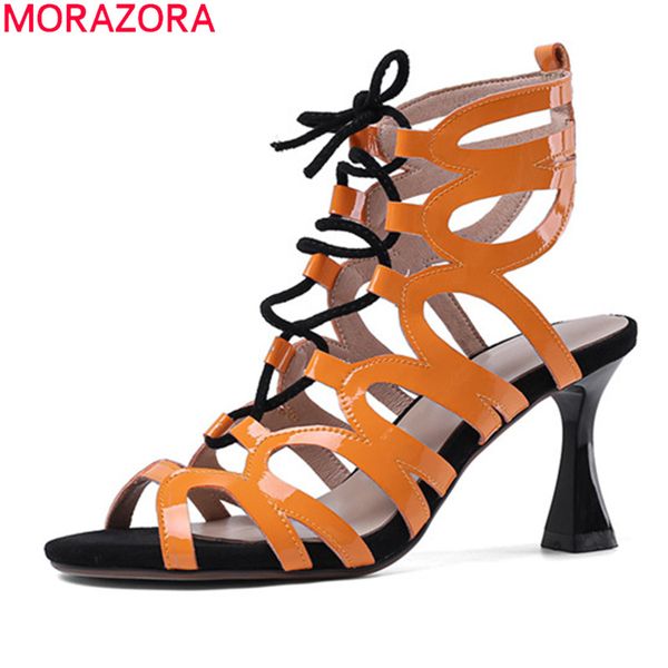 morazora 2020 new arrival fashion high heels sandals women pumps simple lace up summer ladies shoes, Black
morazora 2020 new arrival fashion high heels sandals women pumps simple lace up summer ladies shoes, Black