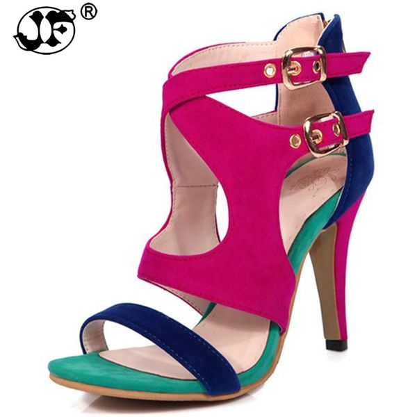 mixed colors shoes women sandals peep toe faux suede summer shoes high heels party wedding woman, Black
mixed colors shoes women sandals peep toe faux suede summer shoes high heels party wedding woman, Black