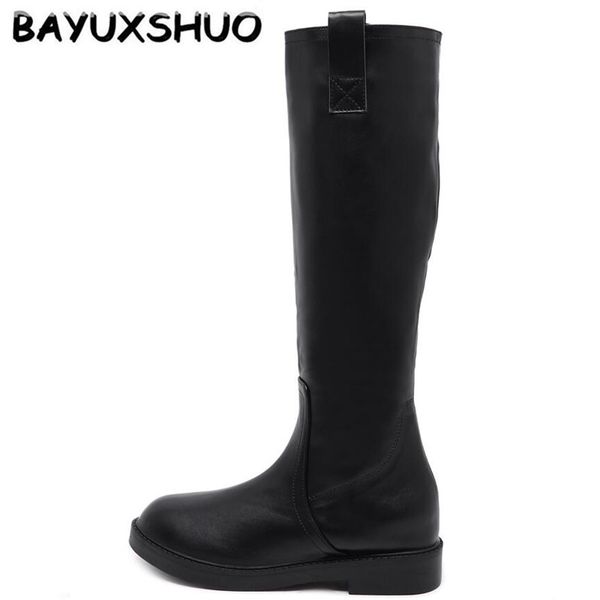 bayuxshuo side zip high tube rider boots slim mid-length knee boots winter solid color fashion women shoes mature women, Black
bayuxshuo side zip high tube rider boots slim mid-length knee boots winter solid color fashion women shoes mature women, Black