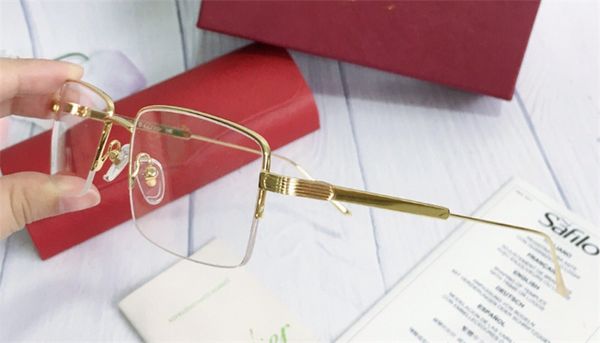 selling glasses frame 18k half-frame gold-plated ultra-light optical glasses for men business simple style with box 0012, Black
selling glasses frame 18k half-frame gold-plated ultra-light optical glasses for men business simple style with box 0012, Black