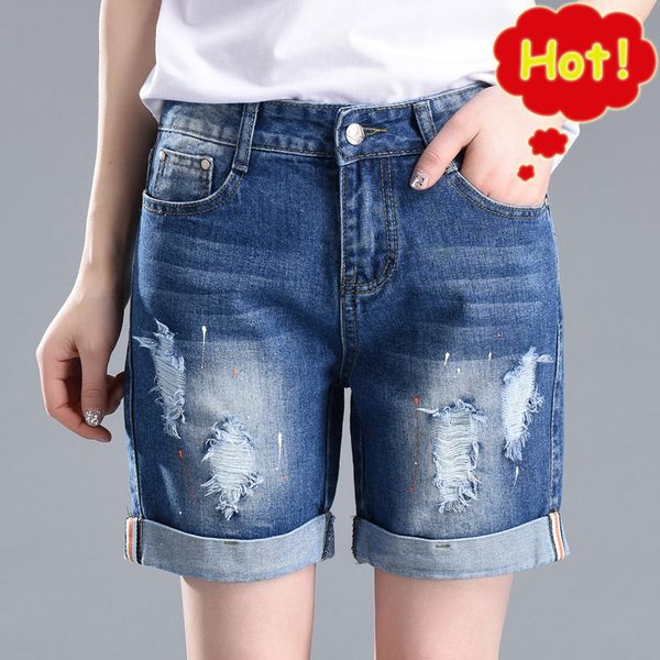 ripped distressed denim shorts jeans women casual high waist button straight pants summer fashion skinny jeans plus size g3p7, Blue
ripped distressed denim shorts jeans women casual high waist button straight pants summer fashion skinny jeans plus size g3p7, Blue