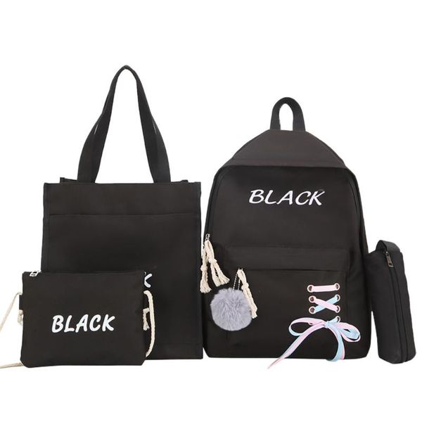 4 pcs set backpack women leisure back pack japan ladies knapsack casual teenage girls classic bagpack school bags mochila #lr4
4 pcs set backpack women leisure back pack japan ladies knapsack casual teenage girls classic bagpack school bags mochila #lr4
