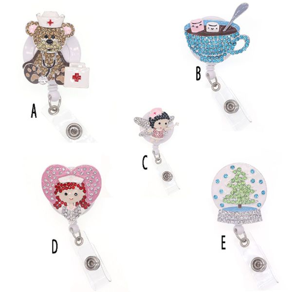 10pcs/lot key rings sparkly rhinestone id name badge reels medical nurse doctor symbol animal bear coffee cup shape retractable badge reel h, Slivery;golden
10pcs/lot key rings sparkly rhinestone id name badge reels medical nurse doctor symbol animal bear coffee cup shape retractable badge reel h, Slivery;golden