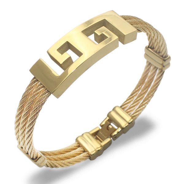 316 l titanium stainless steel three-ring wire braided hemp rope bracelet scripture bracelet luxrious design fashion jewelry for women men, Black
316 l titanium stainless steel three-ring wire braided hemp rope bracelet scripture bracelet luxrious design fashion jewelry for women men, Black