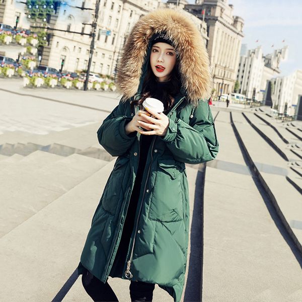 korean style green/white/black duck down long coat parka warm winter women thick loose jackets big real fur collar hooded coats
korean style green/white/black duck down long coat parka warm winter women thick loose jackets big real fur collar hooded coats