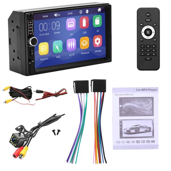 hd 2din 7 inch car stereo radio fm/usb bt mp5 player phone link + support subwoofer + camera
hd 2din 7 inch car stereo radio fm/usb bt mp5 player phone link + support subwoofer + camera