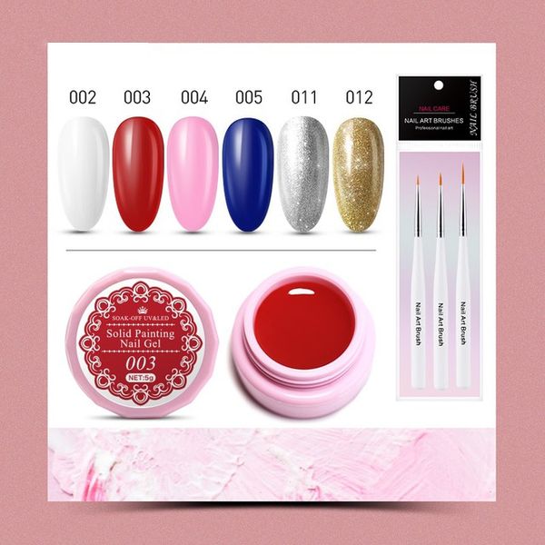 lacheer solid painting gel nail set semi permanent hybrid uv gel varnish nail brush manicure kits shiny glitter drawing, Red;pink
lacheer solid painting gel nail set semi permanent hybrid uv gel varnish nail brush manicure kits shiny glitter drawing, Red;pink