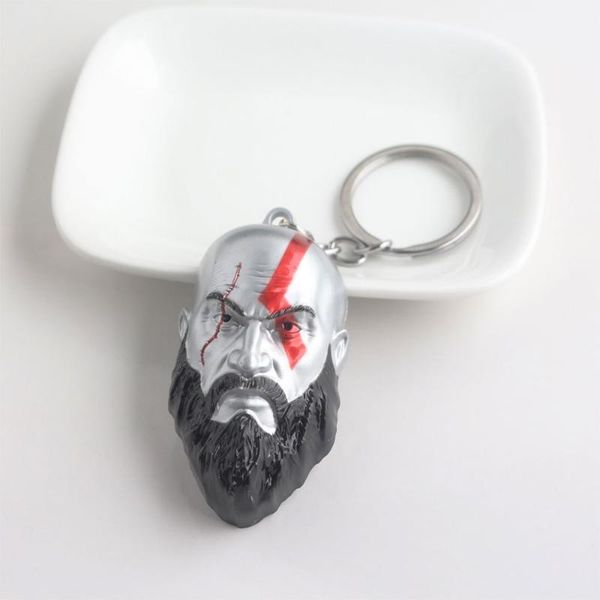game god of war 4 kratos mask keychain metal kratos head key chain for men car keyring jewelry, Silver
game god of war 4 kratos mask keychain metal kratos head key chain for men car keyring jewelry, Silver