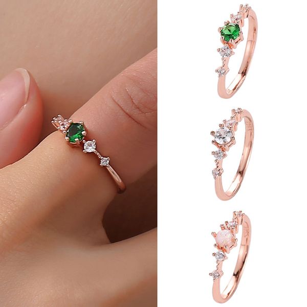 fashion green pink crystal rings for women tiny zircon engagement wedding ring new gold small charm band jewelry gift, Slivery;golden
fashion green pink crystal rings for women tiny zircon engagement wedding ring new gold small charm band jewelry gift, Slivery;golden