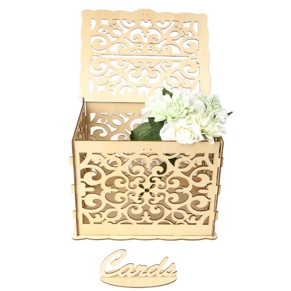 new wedding gift card box wooden money box diy beautiful wedding decoration supplies for birthday party
new wedding gift card box wooden money box diy beautiful wedding decoration supplies for birthday party