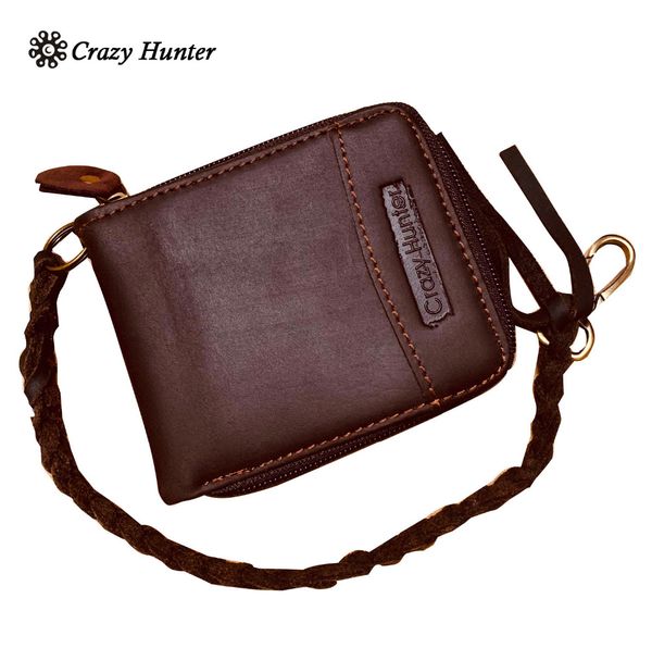 men crazy horse leather biker wallet zipper purse money clip with chain, Red;black
men crazy horse leather biker wallet zipper purse money clip with chain, Red;black