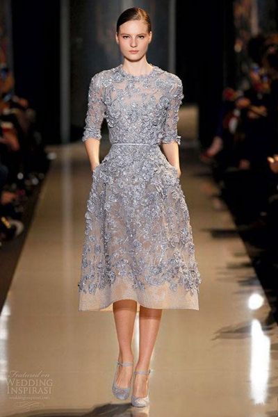 formal elie saab cocktail party dresses evening wear applique lace a-line 3/4 long sleeve tea length prom dress gowns exquisite, Black
formal elie saab cocktail party dresses evening wear applique lace a-line 3/4 long sleeve tea length prom dress gowns exquisite, Black