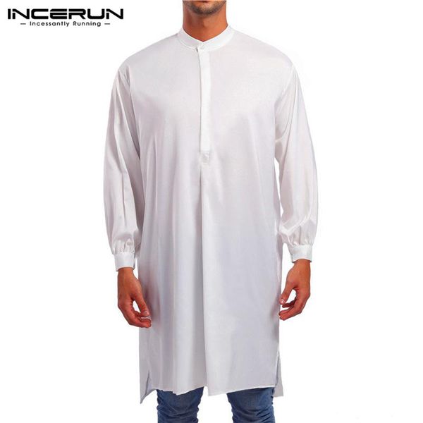 men jubba thobe long sleeve dress solid color saudi arabia muslim abaya pakistan robe arabic islamic kaftan men clothing incerun, Red
men jubba thobe long sleeve dress solid color saudi arabia muslim abaya pakistan robe arabic islamic kaftan men clothing incerun, Red