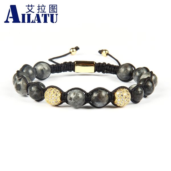 ailatu brand wholesale 8mm cubic micro pave clear cz double ball braided bracelet with natural stone beads, Golden;silver
ailatu brand wholesale 8mm cubic micro pave clear cz double ball braided bracelet with natural stone beads, Golden;silver