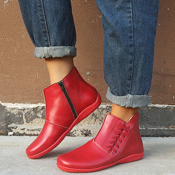 women boots zipper ankle boots leather spring flat shoes woman botas mujer ladies casual western stretch plus size 35-43, Black
women boots zipper ankle boots leather spring flat shoes woman botas mujer ladies casual western stretch plus size 35-43, Black