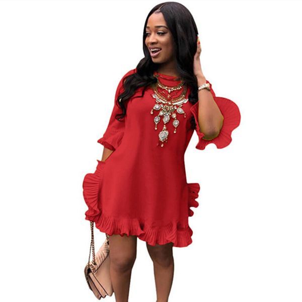 women summer dress fashion ruffled short sleeve dresses for 2019 mini short beach dress yellow white party sun dress, Black;pink
women summer dress fashion ruffled short sleeve dresses for 2019 mini short beach dress yellow white party sun dress, Black;pink