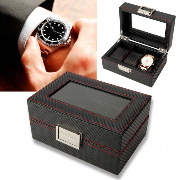 3 grids watch collector box durable portable travel watch display storage case box organizer with lock for storage holders, Black;blue
3 grids watch collector box durable portable travel watch display storage case box organizer with lock for storage holders, Black;blue