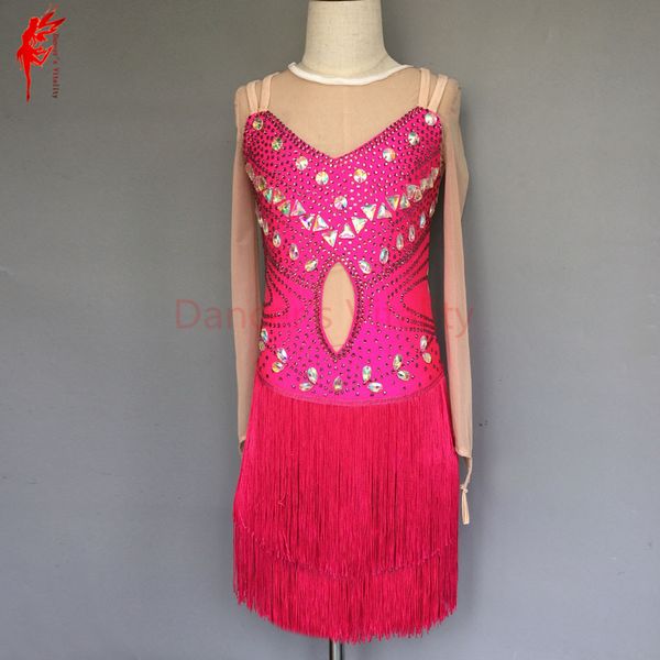 women latin dancing clothing luxury stones latin dance dress for lady dance competition dress girls clothes, Black;red
women latin dancing clothing luxury stones latin dance dress for lady dance competition dress girls clothes, Black;red