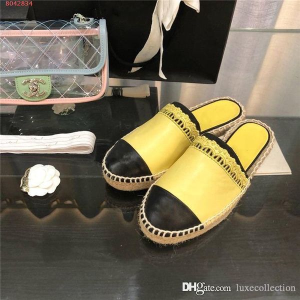 classic ladies leather slippers,latest espadrille flats with straw weaving soles casual fisher slippers ladies slip-on with box 35-40, Black
classic ladies leather slippers,latest espadrille flats with straw weaving soles casual fisher slippers ladies slip-on with box 35-40, Black