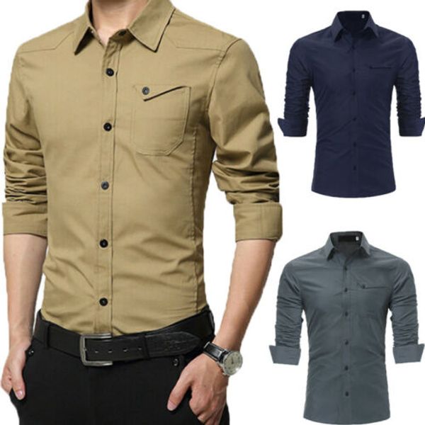 mens luxury slim fit casual shirts long sleeve formal business shirt clothes, White;black
mens luxury slim fit casual shirts long sleeve formal business shirt clothes, White;black