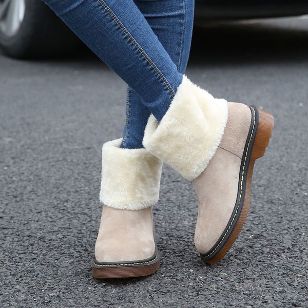 2019 women boots warm boots for women snow shoes fashion female outdoor casual shoes flats boot z11-43, Black
2019 women boots warm boots for women snow shoes fashion female outdoor casual shoes flats boot z11-43, Black