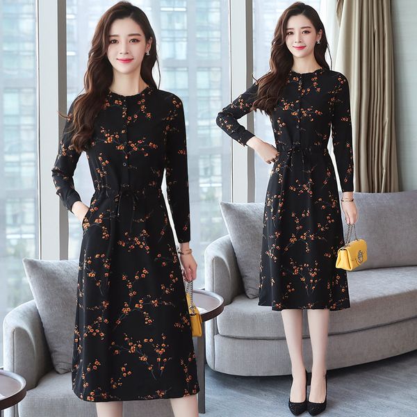 womens dress woman clothes autumn winter new black floral vintage dress midi dresses korean elegant women party long sleeve bodycon, Black;gray
womens dress woman clothes autumn winter new black floral vintage dress midi dresses korean elegant women party long sleeve bodycon, Black;gray