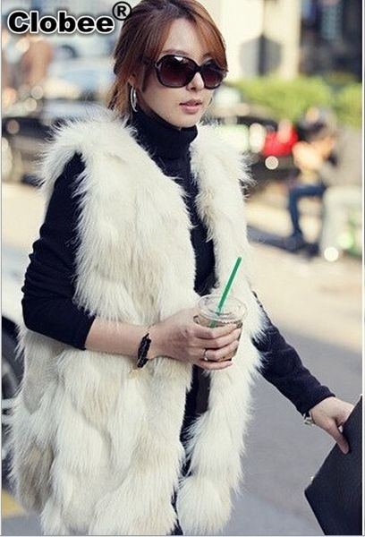 plus size white/black faux fur vest sleeveless fur coat colete de pele female long design charming fluffy fall gilet x936
plus size white/black faux fur vest sleeveless fur coat colete de pele female long design charming fluffy fall gilet x936
