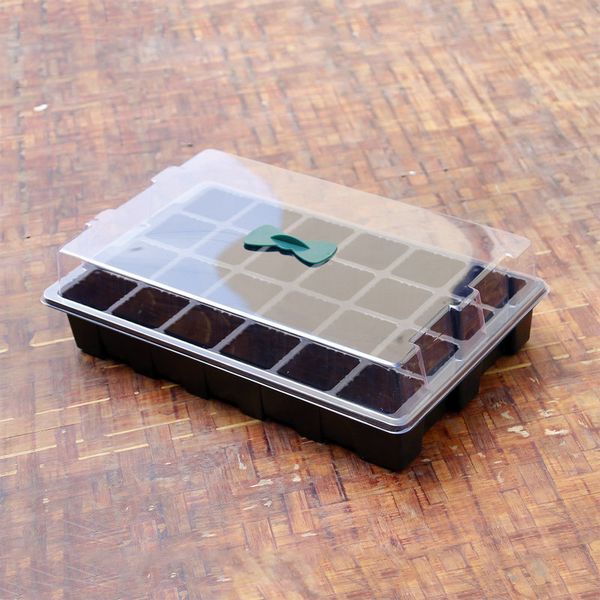 24 cells hole plant seed tray plastic nursery pot with lid garden plant germination kit grow box
24 cells hole plant seed tray plastic nursery pot with lid garden plant germination kit grow box