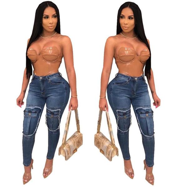fashion pencil pants with pocket skinny street wome jeans long slim jeans femme long pants 2020 women clothes, Blue
fashion pencil pants with pocket skinny street wome jeans long slim jeans femme long pants 2020 women clothes, Blue