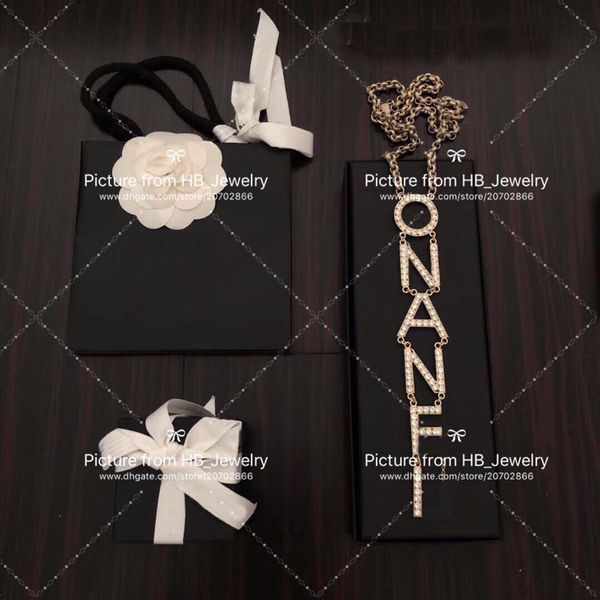 fashion brand letter designer necklace iced out chains for lady women party wedding lovers gift engagement luxury jewelry with box, Black
fashion brand letter designer necklace iced out chains for lady women party wedding lovers gift engagement luxury jewelry with box, Black
