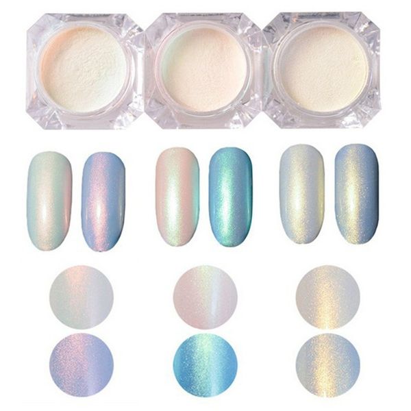 3 colors mermaid manicure nail powder 2g / box of shiny nail powder pearl shimmer, Silver;gold
3 colors mermaid manicure nail powder 2g / box of shiny nail powder pearl shimmer, Silver;gold