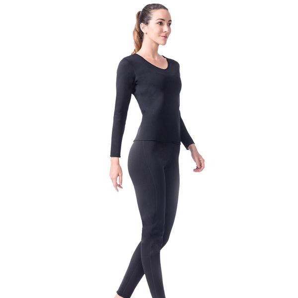 women's neoprene long t-shirt sweat sauna pants full body shaper set for weight loss, Black;brown
women's neoprene long t-shirt sweat sauna pants full body shaper set for weight loss, Black;brown