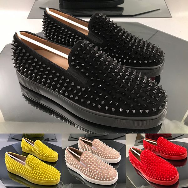superfluity fashion platform fashion men women shoes sneakers slip-on nest nail adorn leather red bottom flats size 1213 casual shoes, Black
superfluity fashion platform fashion men women shoes sneakers slip-on nest nail adorn leather red bottom flats size 1213 casual shoes, Black