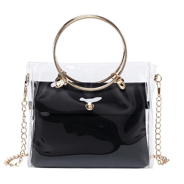 women shoulders bag fashion lady jelly package crossbody bag transparent purse mobile phone chains messenger #25
women shoulders bag fashion lady jelly package crossbody bag transparent purse mobile phone chains messenger #25