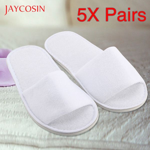 jaycosin 5 pairs disposable slippers spa l guest slippers open toe towel indoor disposable terry style breathable, Black
jaycosin 5 pairs disposable slippers spa l guest slippers open toe towel indoor disposable terry style breathable, Black