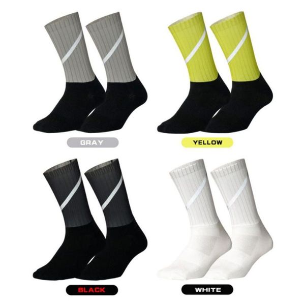 

super elite men sports socks riding cycling basketball running sport sock summer hiking tennis ski man women bike bicycle slip, Black