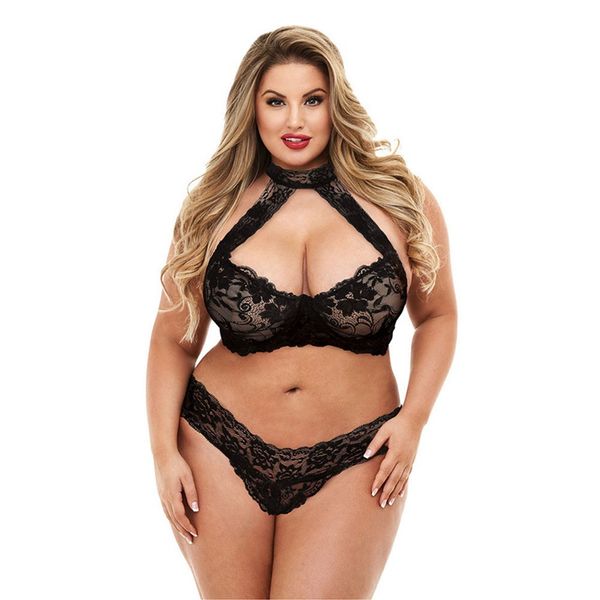 b 2019 plus size lingerie lace deep v hollow hanging neck suit solid color embroidery bra + briefs lenceria underwear, Red;black
b 2019 plus size lingerie lace deep v hollow hanging neck suit solid color embroidery bra + briefs lenceria underwear, Red;black