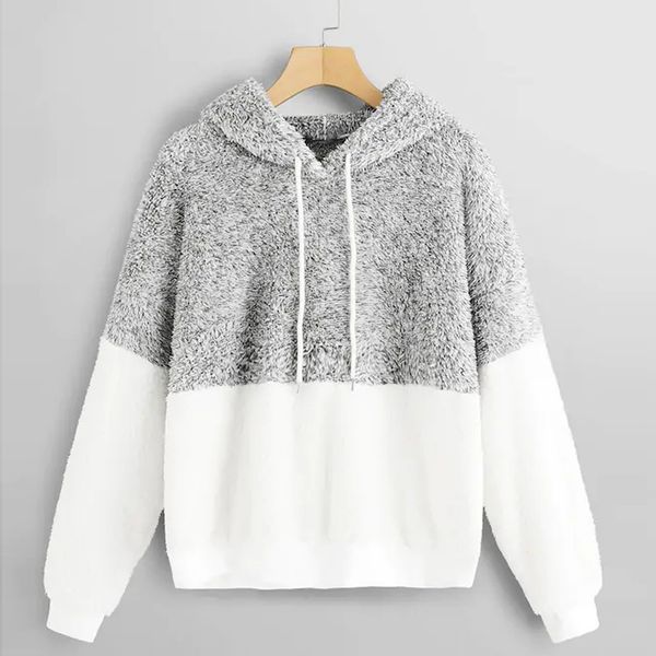 fluffy hoodies women sweatshirt plush winter warm velvet teddy long sleeve patchwork pullovers loose casual sudadera mujer, Black
fluffy hoodies women sweatshirt plush winter warm velvet teddy long sleeve patchwork pullovers loose casual sudadera mujer, Black