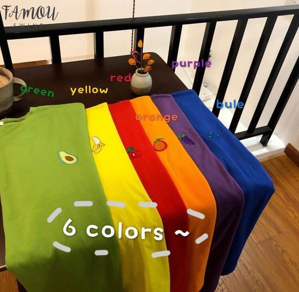 2020 new fashion women t shirts spring and summer fruit embroidery loose short sleeved t shirt drop shipping good quality, White
2020 new fashion women t shirts spring and summer fruit embroidery loose short sleeved t shirt drop shipping good quality, White