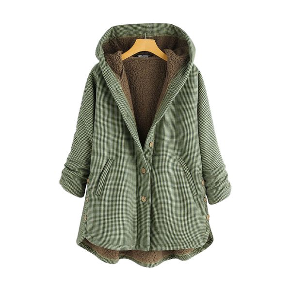 plaid wool liner hoodies jackets coats for women 2019 winter button casual loose female warm hooded jacket clothes plus size 5xl, Black;brown
plaid wool liner hoodies jackets coats for women 2019 winter button casual loose female warm hooded jacket clothes plus size 5xl, Black;brown