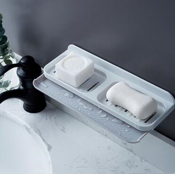 3 colors double layers soap box soap dish bathroom rack holder storage basket shelf rack
3 colors double layers soap box soap dish bathroom rack holder storage basket shelf rack
