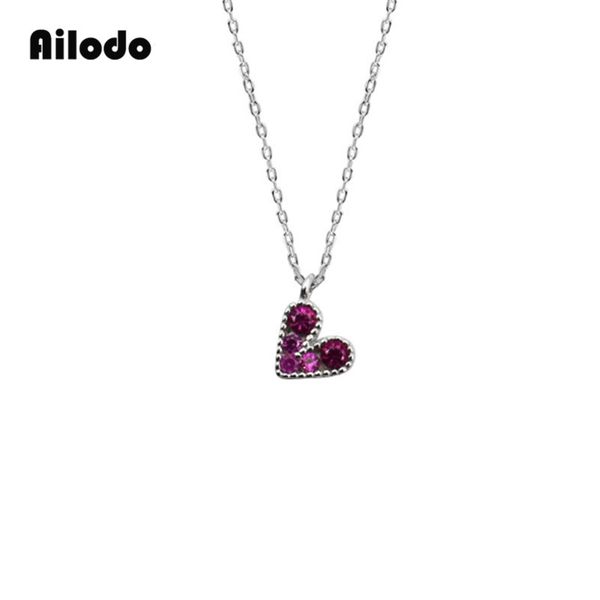 ailodo fashion 925 sterling silver choker necklace for women lovely tiny heart pendant necklace femme bijoux girls gift ld067
ailodo fashion 925 sterling silver choker necklace for women lovely tiny heart pendant necklace femme bijoux girls gift ld067