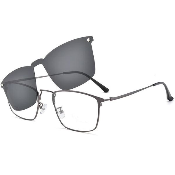 ultra light mens square optical eyeglass frame business style glasses rx eyewear with magnetic clip on sunglasses for driving, Silver
ultra light mens square optical eyeglass frame business style glasses rx eyewear with magnetic clip on sunglasses for driving, Silver