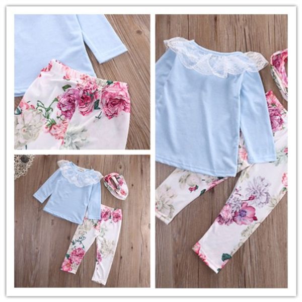 3pcs Toddler Baby Floral Lace Cotton Clothes Girls O-Neck T-shirt Top+Floral Pant+Headband Girls Autumn Casual Clothes Set
3pcs Toddler Baby Floral Lace Cotton Clothes Girls O-Neck T-shirt Top+Floral Pant+Headband Girls Autumn Casual Clothes Set