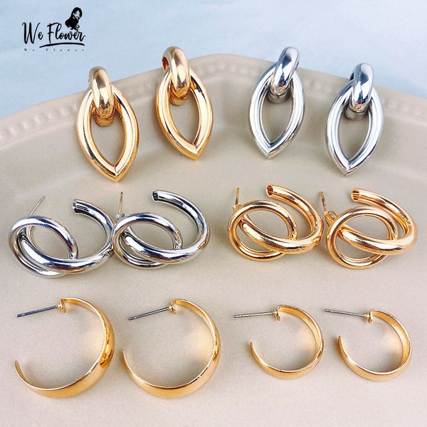 we flower geometric semicircle metal stud earrings gold women half round vintage boho earrings chic fashion ear brincos jewelry, Golden;silver
we flower geometric semicircle metal stud earrings gold women half round vintage boho earrings chic fashion ear brincos jewelry, Golden;silver