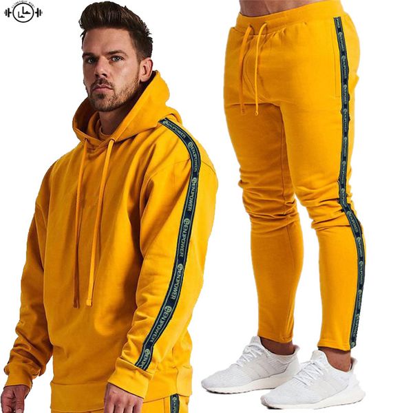 tracksuit men's set sports running two piece sets cotton hoodie & jogging pants men winter autumn fitness side stripe sport suit fashio
tracksuit men's set sports running two piece sets cotton hoodie & jogging pants men winter autumn fitness side stripe sport suit fashio