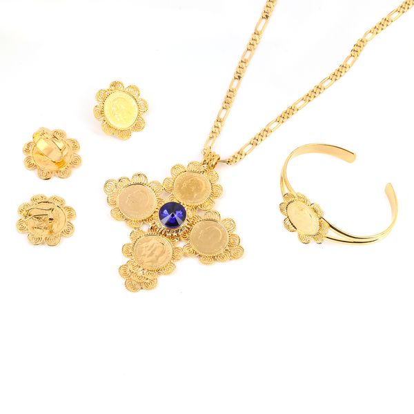 new traditional ethiopian wedding jewelry sets gold color cross coin jewelry bridal romantic jewelry for women's gifts, Black
new traditional ethiopian wedding jewelry sets gold color cross coin jewelry bridal romantic jewelry for women's gifts, Black