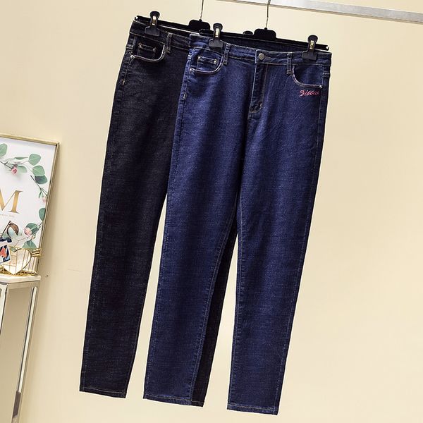 large code ladies fashion high waist elastic jeans slim pencil pants women denim trousers pants mom jeans blue black
large code ladies fashion high waist elastic jeans slim pencil pants women denim trousers pants mom jeans blue black